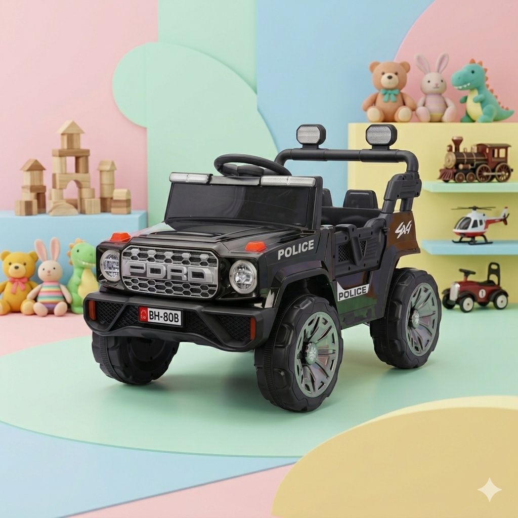BH 80A Jeep 4 x 4 Samll | Black | Kids Jeep