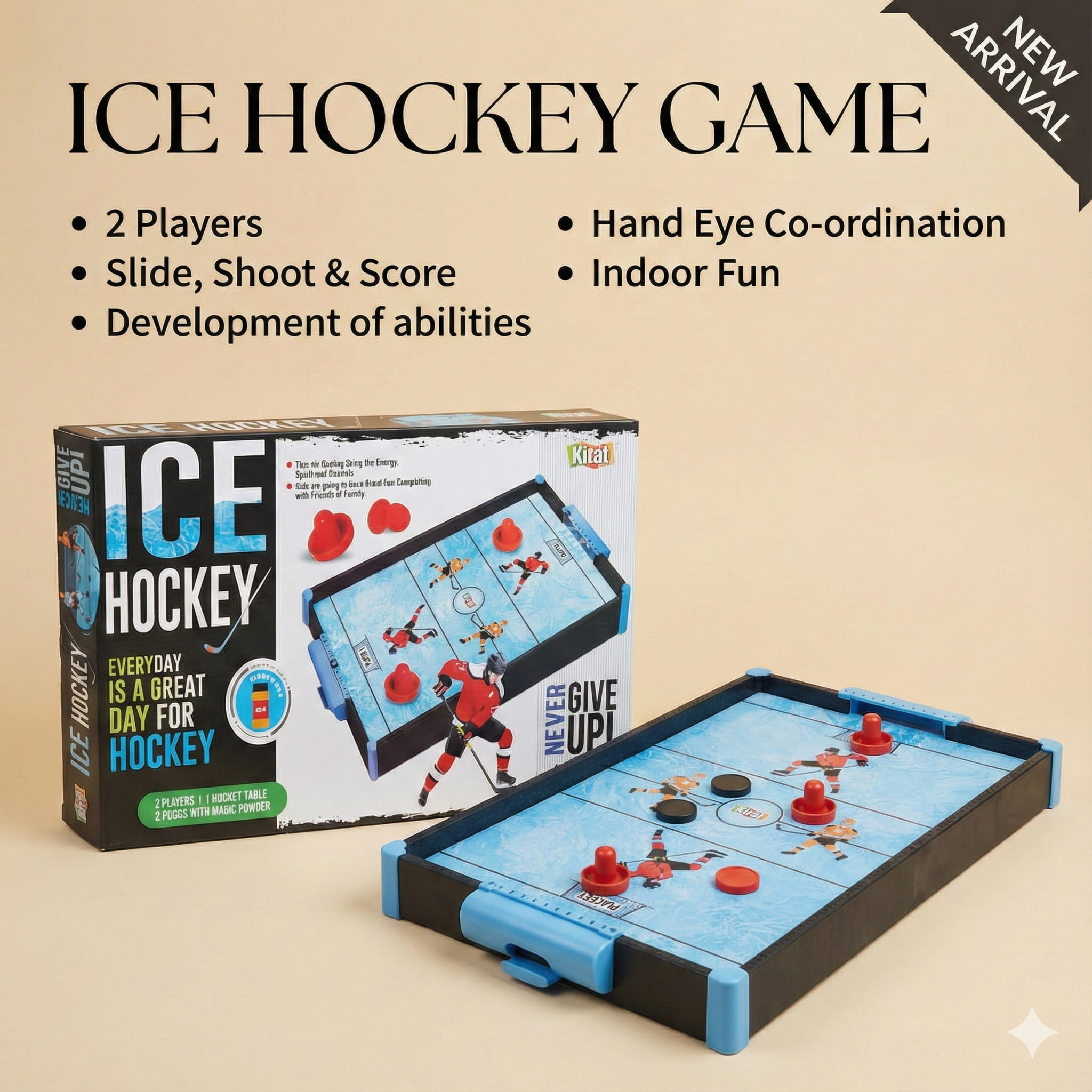 Ice Hockey Ludo & Snake 3in1 - Kirat