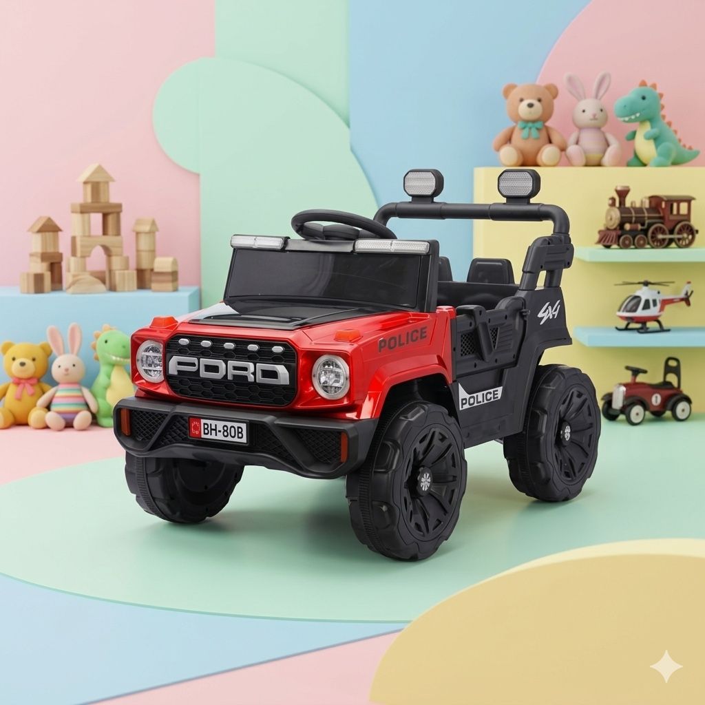 BH 80B Jeep 4 x 4 Samll | Red | Kids Jeep
