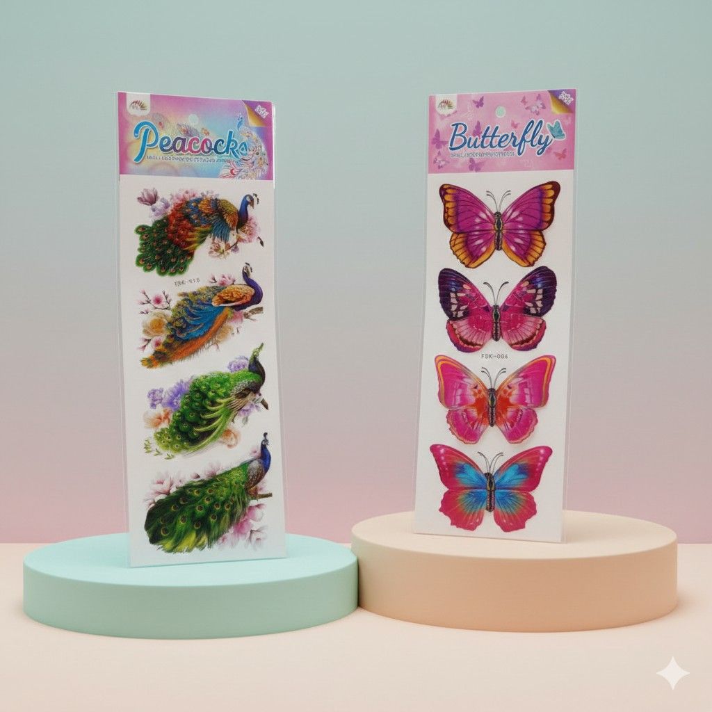 Butterfly Peacock Wall Stickers